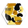 DEQOART Glasbild Echtglas 40x35 cm 'Goldener Tanz' Wandbild Produktbild-Vorschau 1