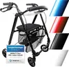 Leichter Indoor Rollator IR10+ Schwarz - Wohnungsrollator Produktbild-Vorschau 1