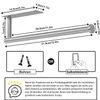 Porta rotolo da cucina Acciaio inox Autoadesivo Argento Anteprima dell’immagine prodotto 3