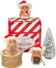 Teddy-Hermann Weihnachtsmaus mit Kranz, 11 cm Voir les images du produit 2