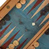 Manopoulos Premium Backgammon Set – Türkis Naturkork & Produktbild-Vorschau 6