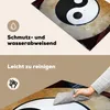 KitchenYeah© Herdabdeckplatte Yin und Yang auf Stein , Produktbild-Vorschau 2