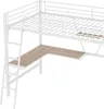 Hochbett mit Rausfallschutz, Lattenrost und Schreibtischh, Produktbild-Vorschau 10