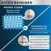 A marketing image comparing two cleaning methods for floors, one labeled 'MATRIX CLEAN' and the other 'HERKÖMMLICHE SAUGROBOTER' (traditional robot vacuum cleaners). Produktbild-Vorschau