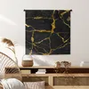 MuchoWow® Wandteppich Wandbehang Marmor - Gold - Schwarz - Produktbild-Vorschau 6