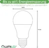 LUMILED 6er Set LED Lampe E27 A60 2,5W 275lm 3000K Warmweiß Produktbild-Vorschau 7