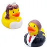 Lot de 2 canards en plastique « couple de mariés » pour Voir les images du produit 1