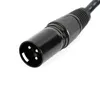 10 ks kabel DMX 2m signální kabel mikrofonní kabel černý Náhled obrázku produktu 3