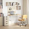 vidaXL Piano scrivania non trattato 100x60x2,5 cm in legno Anteprima dell’immagine prodotto 3