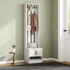 okwish Portascarpe con panca, Portarifiuti con 2 ante e Anteprima dell’immagine prodotto 9