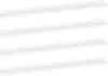 vidaXL Étagères murales 4 pcs. Blanc 100x9x3 cm Voir les images du produit 1