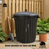 BigDean Mülltonne 80 Liter 55cm Durchmesser verschließbarem Produktbild-Vorschau 4