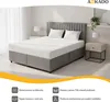 Čalouněná manželská postel Boxspring 160x200 cm - S úložným Náhled obrázku produktu 4