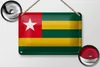 Blechschild Flagge Togo 18x12cm Flag of Togo Vintage Produktbild-Vorschau 2