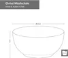 sada 6 misek Chrissi Bowl Červená 600ml dezertní miska Náhled obrázku produktu 6