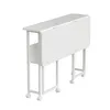 Maclean Klapptisch weiß fahrbar Platte 100x58cm max. 50kg Produktbild-Vorschau 4