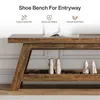 Banc de 140 cm avec espace de rangement pour chaussures, Voir les images du produit 9