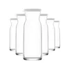 6x Grauer Deckel 700ml Fonte Glas Karaffe - Wasser Wein Produktbild-Vorschau 5