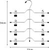 A multi-tier hanger with clips for garments. Produktbild-Vorschau