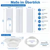 Mobile Klimaanlage Fensterdichtung Set 4er, 43–140cm Produktbild-Vorschau 2