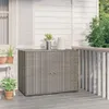 vidaXL Armadio da giardino grigio 100x55,5x80 cm in poly Anteprima dell’immagine prodotto 9