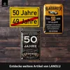 LANOLU Blechschild 50 Schild Geburtstag - 50er Schild Produktbild-Vorschau 6