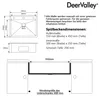 DeerValley Edelstahl Küchenspüle 55x45x20cm mit Produktbild-Vorschau 6