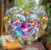 GKA Sonnenfänger Herz Regenbogen Farben 20 cm Buntglas Produktbild-Vorschau 4