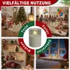 LZQ LED svíčky Sada 9 průhledných, bezplamenných sloupových Náhled obrázku produktu 6