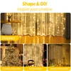 LED-Lichtvorhang 2x2 m, warmweiß, 200 LEDs, USB, 8 Modi Productafbeelding-voorbeeld