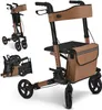 Juskys Rollator Vital faltbar, leicht, höhenverstellbar - Produktbild-Vorschau 1