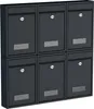 BASI - Briefkasten - SET - 6x BK 100M - matt anthrazit - Produktbild-Vorschau 1