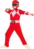Roter Power Ranger Kostüm für Kinder - 104/116 (5-6 Jahre) Produktbild-Vorschau 5