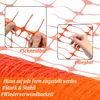 UISEBRT 1 x 30 m Výstražný plot Bariérový plot Oranžový Náhled obrázku produktu 3