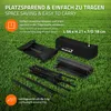 Product components and features displayed on a grassy background. Produktbild-Vorschau