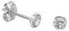 Solitär Ohrstecker Silber 925 Ohrringe mit Zirkonia 2.5 mm Produktbild-Vorschau 1