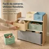ALVIX - Scaffale per giocattoli NESTA 6, con 6 contenitori Anteprima dell’immagine prodotto 6