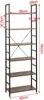 EUGAD Standregal Multifunktionale Regal, 60x28x180cm, Produktbild-Vorschau 4
