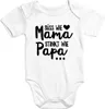 Kurzarm Baby-Body mit Aufdruck Süß wie Mama Stinkt wie Papa Produktbild-Vorschau 1