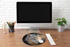 MuchoWow® Mauspad Mousepad Leichter Polarwolf 50x50 cm - Produktbild-Vorschau 4