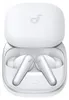 A pair of white wireless earbuds in their open charging case. Anteprima dell’immagine prodotto