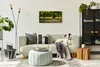 Küche Wohnzimmer Wand Leinwand Uhr 60x30 Malerei Wald Bäume Produktbild-Vorschau 4