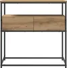 vidaXL Konzolový stolík Artisan dub 75 x 40 x 75 cm Náhľad obrázku produktu 2