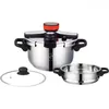 Schnellkochtopf 8 Liter Induktion  Edelstahl Druckkochtopf Produktbild-Vorschau 2