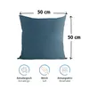 Komfortec 100% Baumwolle Kissenbezüge 2er Set 50x50 cm, Produktbild-Vorschau 3