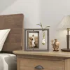 Drewniana ramka na zdjęcia 10x15 cm Rustykalna z wazonem Podgląd zdjęcia produktu 3