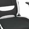 vidaXL Chaise de jeu avec repose-pieds Tissu noir et blanc Voir les images du produit 9