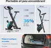 Vélo d'appartement magnétique pliable, MERACH, 16 niveaux, Voir les images du produit 6