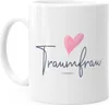 Kaffeetasse Traumfrau Geschenk-Tasse für Freundin Frau Herz Produktbild-Vorschau 2