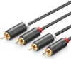 Câble 2Rca (Cinch) vers 2Rca (Cinch) Ugreen Av104 3M (Noir) Voir les images du produit 2